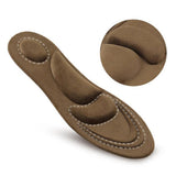 Maxbell 4D Soft Sponge Pain Relief Women Foot Massage Arch Insoles Shoe Insert Brown