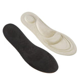 Maxbell 4D Soft Sponge Pain Relief Women Foot Massage Arch Insoles Shoe Insert Beige