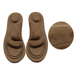 Maxbell 4D Soft Sponge Pain Relief Men's Foot Massage Arch Insoles Shoe Insert Brown