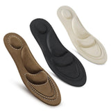 Maxbell 4D Soft Sponge Pain Relief Men's Foot Massage Arch Insoles Shoe Insert Brown