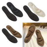 Maxbell 4D Soft Sponge Pain Relief Men's Foot Massage Arch Insoles Shoe Insert Brown