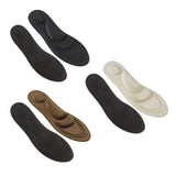 Maxbell 4D Soft Sponge Pain Relief Men's Foot Massage Arch Insoles Shoe Insert Brown