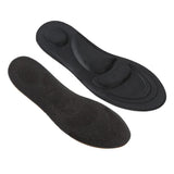 Maxbell 4D Soft Sponge Pain Relief Men's Foot Massage Arch Insoles Shoe Insert Black