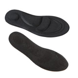 Maxbell 4D Soft Sponge Pain Relief Men's Foot Massage Arch Insoles Shoe Insert Black