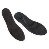Maxbell 4D Soft Sponge Pain Relief Men's Foot Massage Arch Insoles Shoe Insert Black