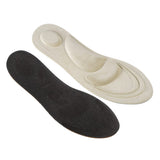 Maxbell 4D Soft Sponge Pain Relief Men's Foot Massage Arch Insoles Shoe Insert Beige