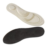 Maxbell 4D Soft Sponge Pain Relief Men's Foot Massage Arch Insoles Shoe Insert Beige