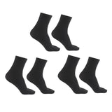 Maxbell 3 Pairs Elastic Cotton Tabi Socks 2 Toe Socks Flip-Flops Socks Unisex Black