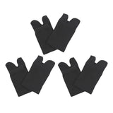 Maxbell 3 Pairs Elastic Cotton Tabi Socks 2 Toe Socks Flip-Flops Socks Unisex Black