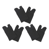 Maxbell 3 Pairs Elastic Cotton Tabi Socks 2 Toe Socks Flip-Flops Socks Unisex Black