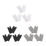 Maxbell 3 Pairs Elastic Cotton Tabi Socks 2 Toe Socks Flip-Flops Socks Unisex Black