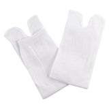 Maxbell 3 Pairs Elastic Cotton Tabi Socks 2 Toe Socks Flip-Flops Socks Unisex White