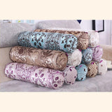 Maxbell Comfort Round Cervical Support Pillow for Spine & Neck Back Support White