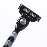 Maxbell Manual Beard Shaver Razors Hair Shaving Trimmer Handle+1x 3 Layer Blade Head