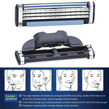 Maxbell Manual Beard Shaver Razors Hair Shaving Trimmer Handle+1x 3 Layer Blade Head
