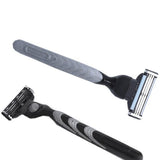 Maxbell Manual Beard Shaver Razors Hair Shaving Trimmer Handle+1x 3 Layer Blade Head