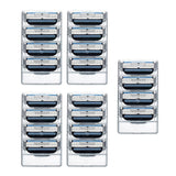 Maxbell 20Pcs/Set Men's 3 Layers Shaving Razors Refills Cartridge Blade Replacement