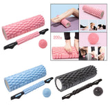 Maxbell 3in1 Foam Roller Kit Deep Tissue Muscle Massager Trigger Point Massage Pink