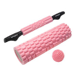 Maxbell 3in1 Foam Roller Kit Deep Tissue Muscle Massager Trigger Point Massage Pink