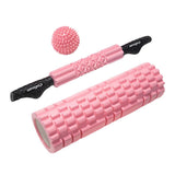 Maxbell 3in1 Foam Roller Kit Deep Tissue Muscle Massager Trigger Point Massage Pink