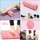 Maxbell 3in1 Foam Roller Kit Deep Tissue Muscle Massager Trigger Point Massage Pink