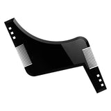 Maxbell Double-sided Beard Comb Facial Hair Trimming Shaping Template Tools Black