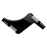Maxbell Double-sided Beard Comb Facial Hair Trimming Shaping Template Tools Black