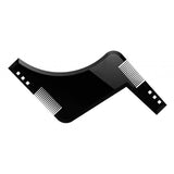 Maxbell Double-sided Beard Comb Facial Hair Trimming Shaping Template Tools Black