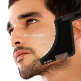 Maxbell Double-sided Beard Comb Facial Hair Trimming Shaping Template Tools Black