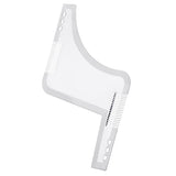 Maxbell Double-sided Beard Comb Facial Hair Trimming Shaping Template Tools Clear