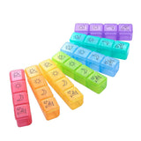 Large 28 Slots Compartment 7 Day Pill Case Organizer Container for Medicine