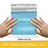 DIY Disposable Mask Material Homemade Dust-proof Safe Face Cover Breathable