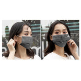 100x 3 Layer Activated Carbon Disposable Face Mask Anti Dust Haze Protection