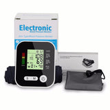 Wrist Blood Pressure Monitor Electronic Sphygmomanometer Digital Black