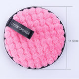 Reusable Microfiber Makeup Remover Puff åÊ Pineapple pattern ( pink )
