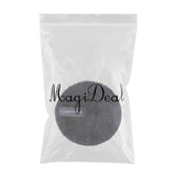 Reusable Microfiber Makeup Remover Puff No pattern ( Black )