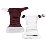 Adult Cloth Diaper Nappy Washable for Disability Incontinence S Coffee