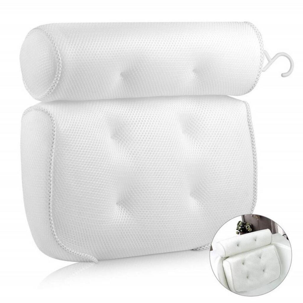 Maxbell Bathtub Cushion Bath Pillow for Bathtub w/Suction Cup for Neck Back Support - Aladdin Shoppers