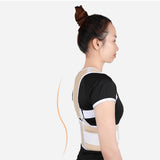 Magnetic Posture Corrector Back Shoulder Support Belt Brace M Black