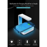 Maxbell 2 In 1 QI Wireless Fast Charger 10W Mobile Phone Sterilization UV Germicidal