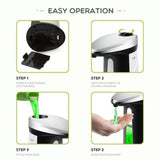Maxbell Automatic Soap Liquid Dispenser 400ml Large Capacity IR Sensor Touchless - Aladdin Shoppers