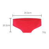 Women Bikini Swim Trunks Silicone Underwear Summer Bottom Beach Pants Red