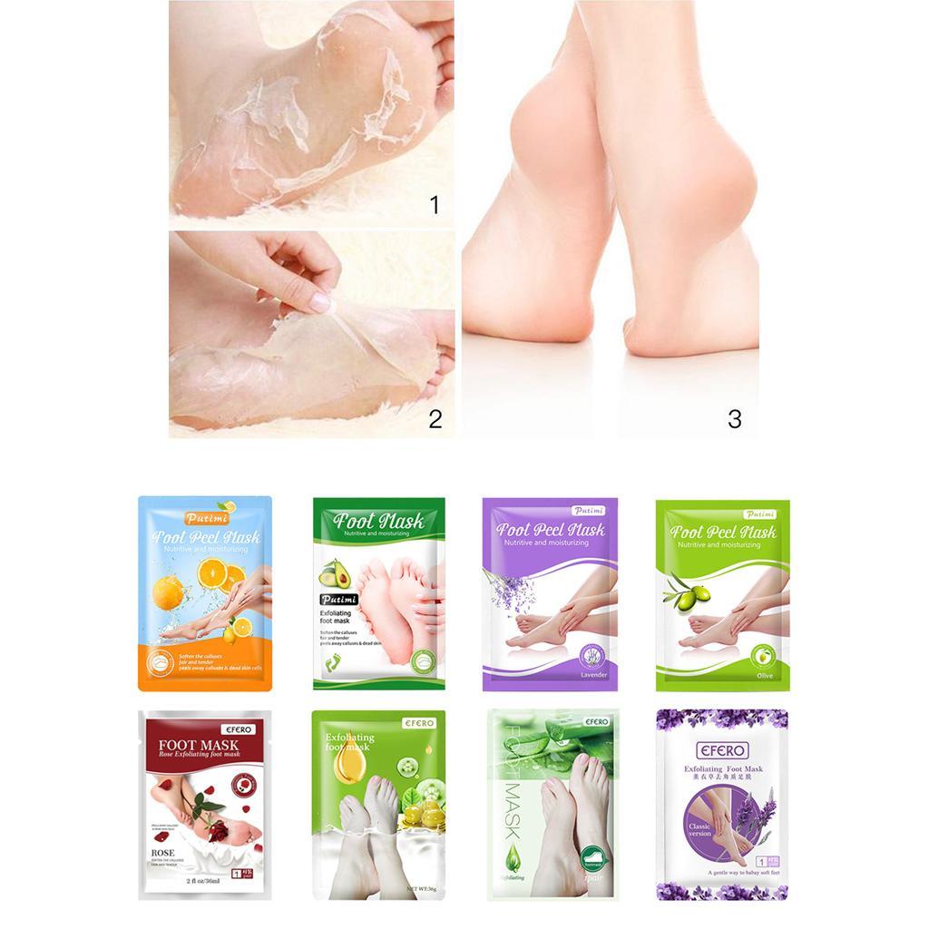 Exfoliating Peel Foot Mask Baby Soft Remover Dead Skin Cracked Heel Rose