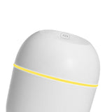 Mini Ultrasonic Humidifier 220ml Small Aroma Diffuser LED Light White