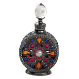 Diamond-studded Vintage Refillable Perfume Bottle 15ml Craftsmanship Black