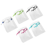 Face Shield Mask with Eye Glasses Clear Guard Protection Sky Blue