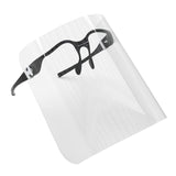 Face Shield Mask with Eye Glasses Clear Guard Protection Black