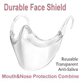 Maxbell Face Mask Shield Plastic Anti Fog Safety Face Cover Guard Transparent New