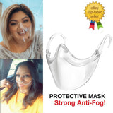 Maxbell Face Mask Shield Plastic Anti Fog Safety Face Cover Guard Transparent New