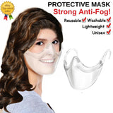 Maxbell Face Mask Shield Plastic Anti Fog Safety Face Cover Guard Transparent New